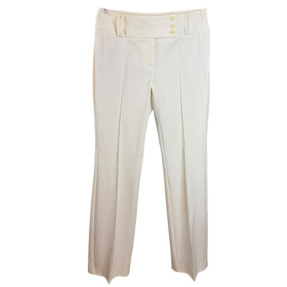 INC International Concepts Women’s Dress Pants Size 6 off white Straight Leg - Picture 1 of 9